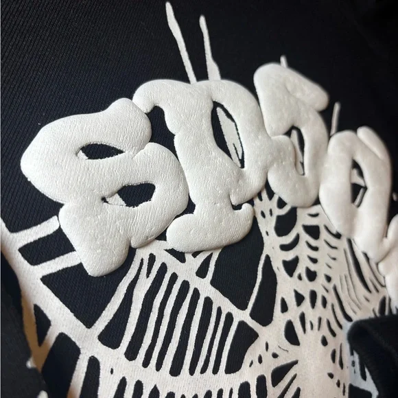 Black OG black sp5der hoodie